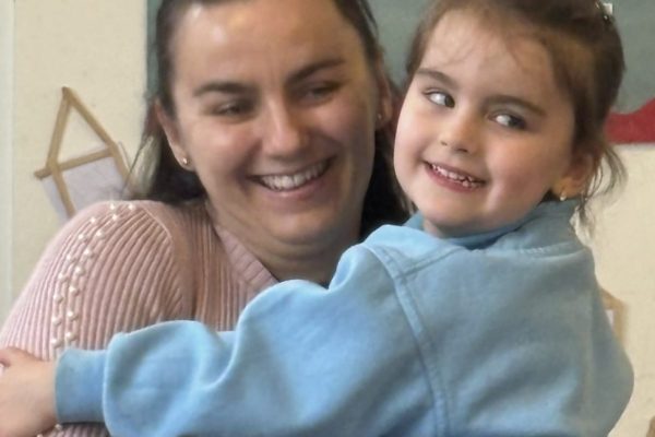 A mother daughter moment at Play B C Preschool