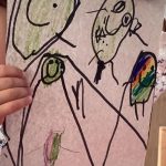 Preschooler family portrait